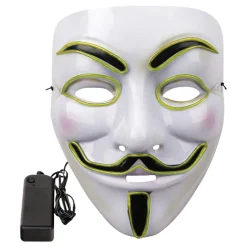 EL Wire V For Vendetta LED Mask