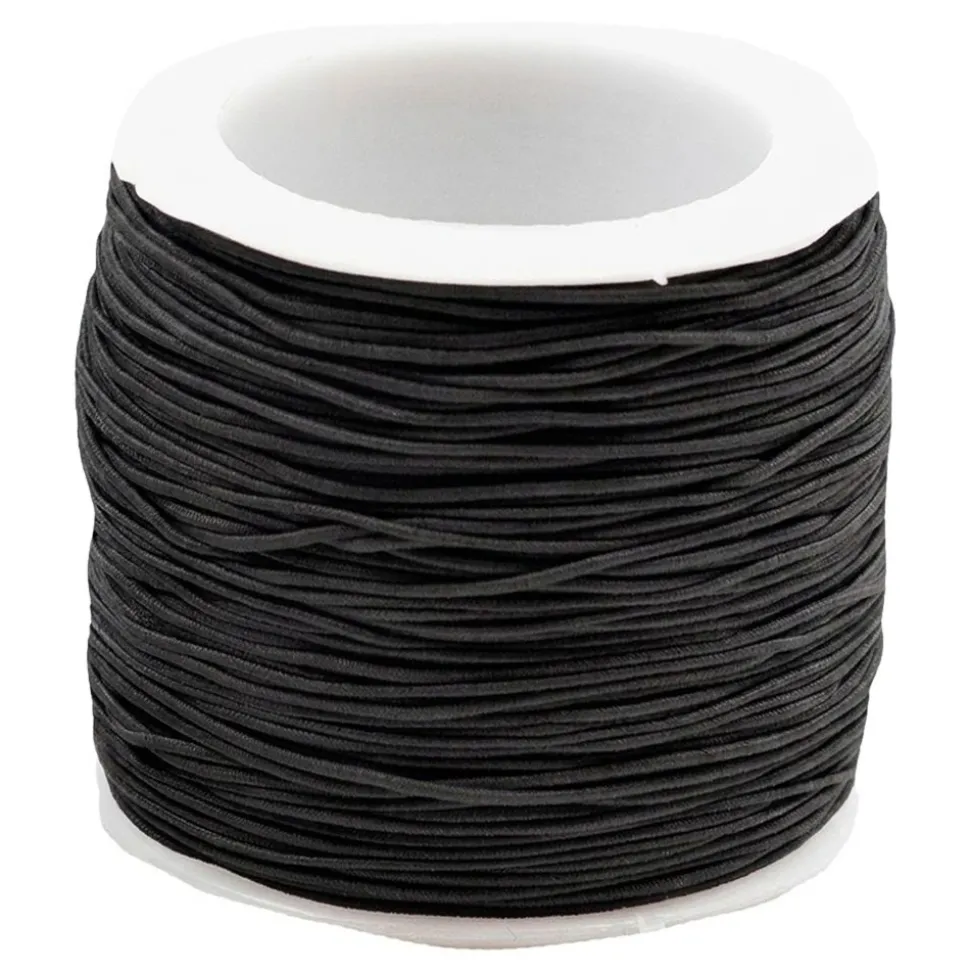 Elastiskt Band på Rulle Svart