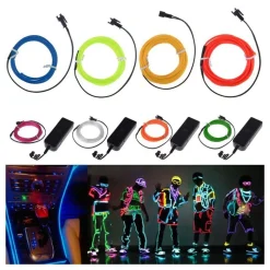 El Wire Batteridriven LED Slinga