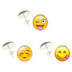 Emoji Knappörhängen