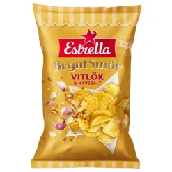 Estrella Brynt Smör Vitlök & Havssalt