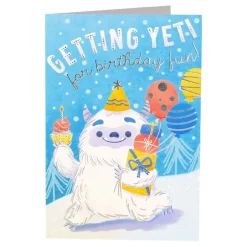 Födelsedagskort Yeti Birthday