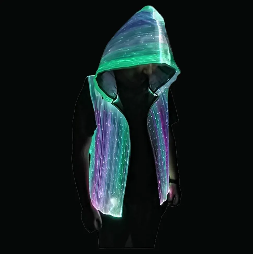 Fiberoptisk LED Hoodie