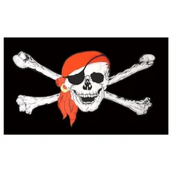 Flagga Jolly Roger med Scarf