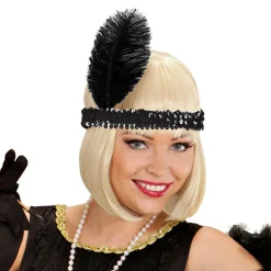 Flapper Pannband Svart