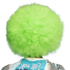Fluffig Neongrön Peruk