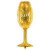 Folieballong Cheers Champagneglas Guld