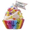 Folieballong Cupcake Happy Birthday