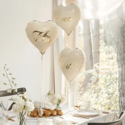 Folieballonger Hjärta Mr & Mrs