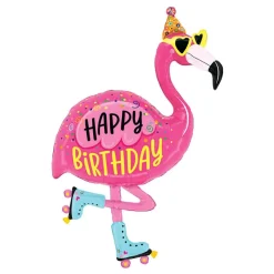 Folieballong Flamingo Birthday
