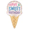 Folieballong Glasstrut Sweet Birthday