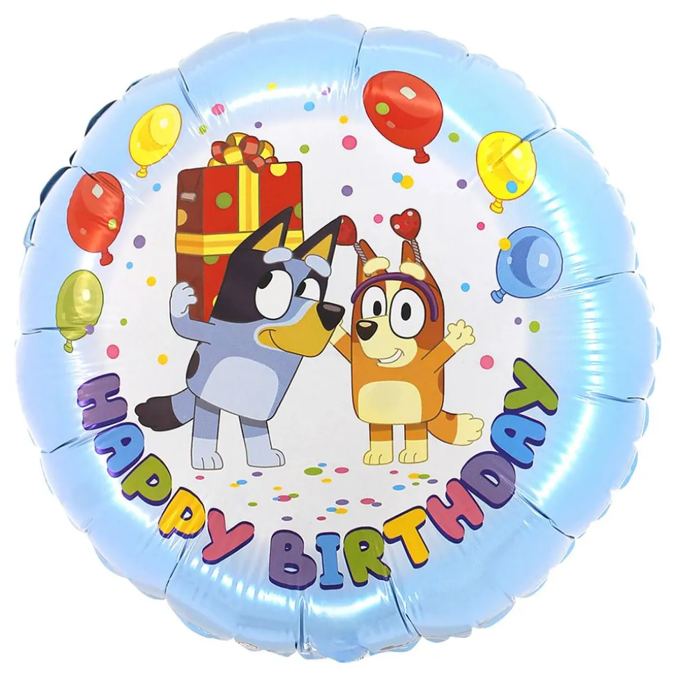 Folieballong Happy Birthday Bluey
