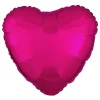 Folieballong Hjärta Metallic Fuschia