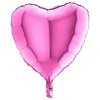 Folieballong Hjärta Metallic Rosa