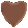 Folieballong Hjärta Satin Chocolate