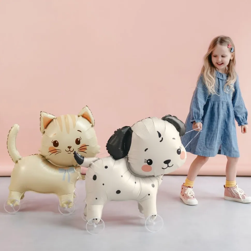 Folieballong Hund på Hjul