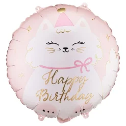 Folieballong Katt Happy Birthday