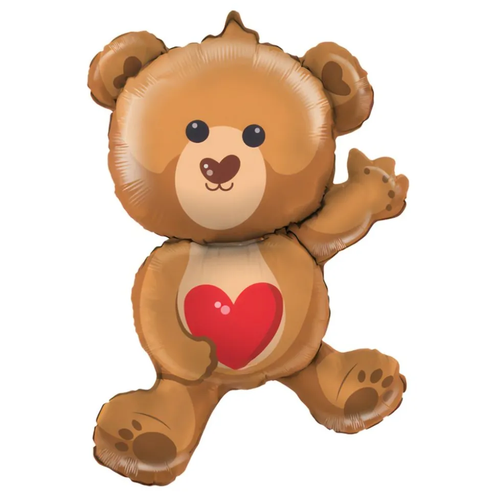 Folieballong Mini Nalle Hjärta