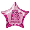 Folieballong Rosa Stjärna 13