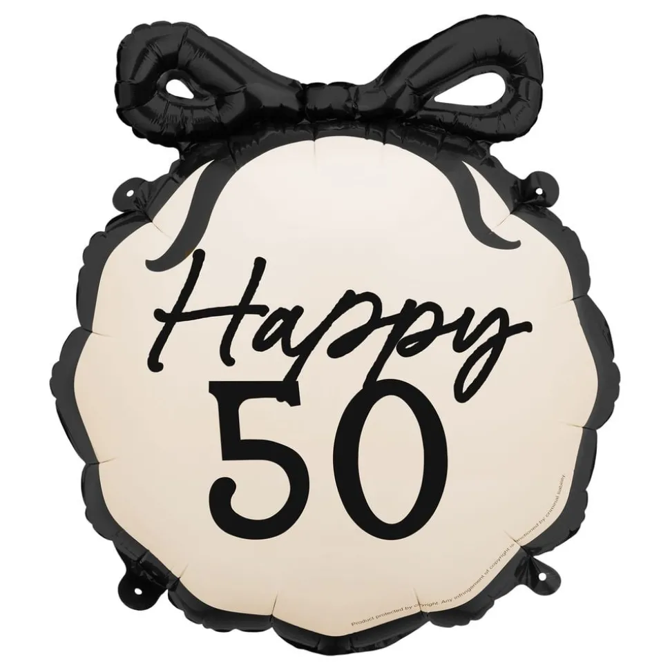 Folieballong Rosett Happy 50