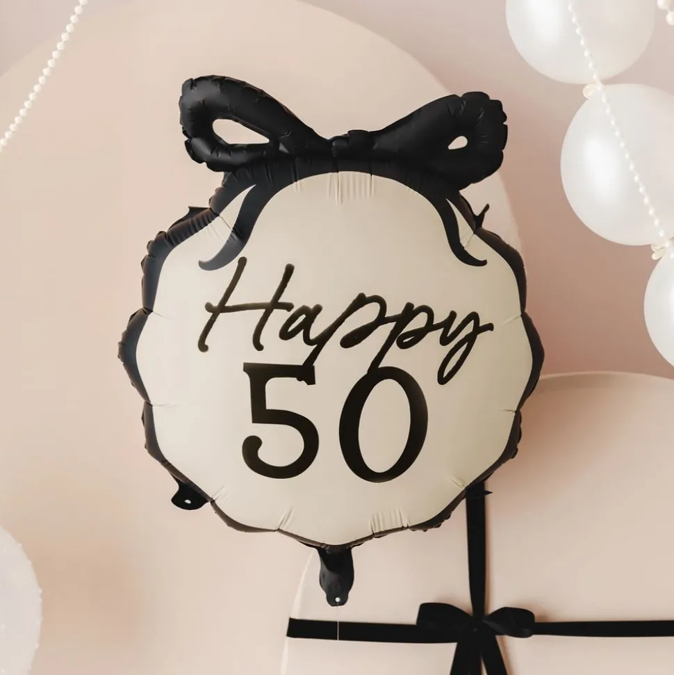 Folieballong Rosett Happy 50