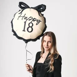 Folieballong Rosett Happy 18