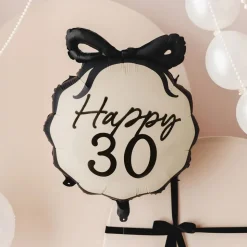 Folieballong Rosett Happy 30