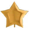 Folieballong Stjärna Metallic Guld
