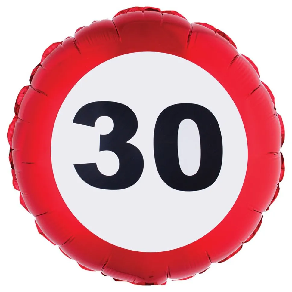 Folieballong Trafikskylt 30