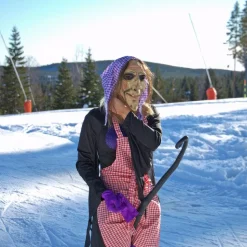 Gammal Häxa med Scarf Mask