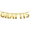 Girlang Grattis Guld Metallic