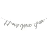 Girlang Happy New Year Silver Metallic