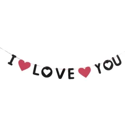 Girlang I Love You med Hjärtan