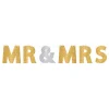 Girlang Mr & Mrs Guld/Silver Glitter