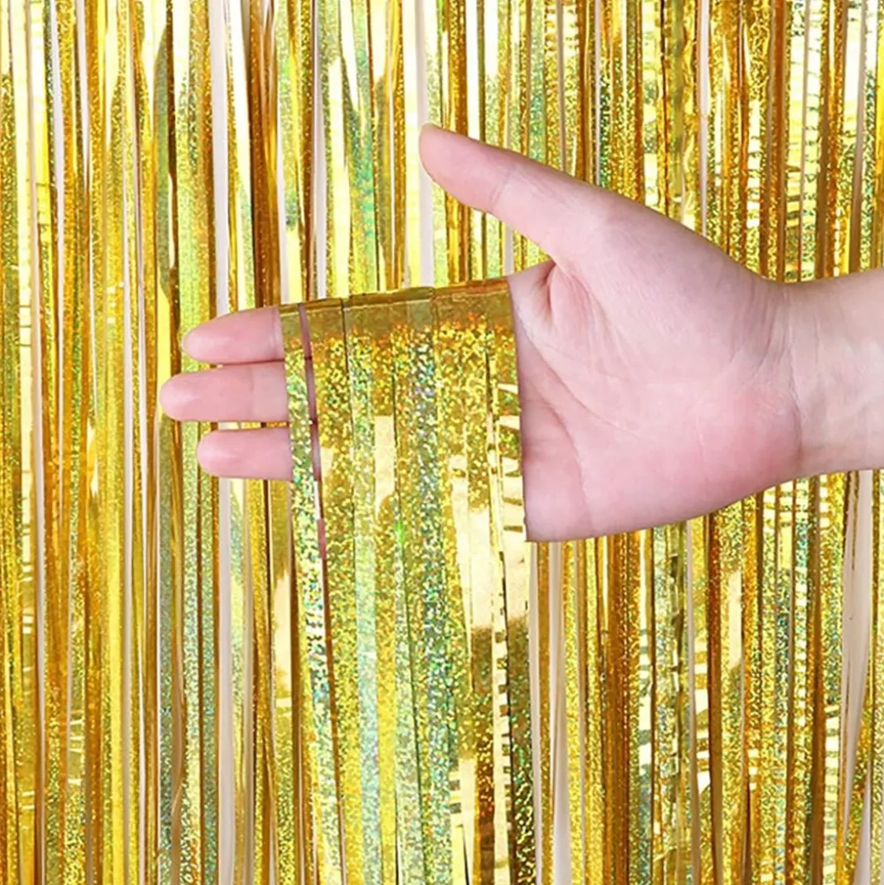 Glitterdraperi Holografiskt
