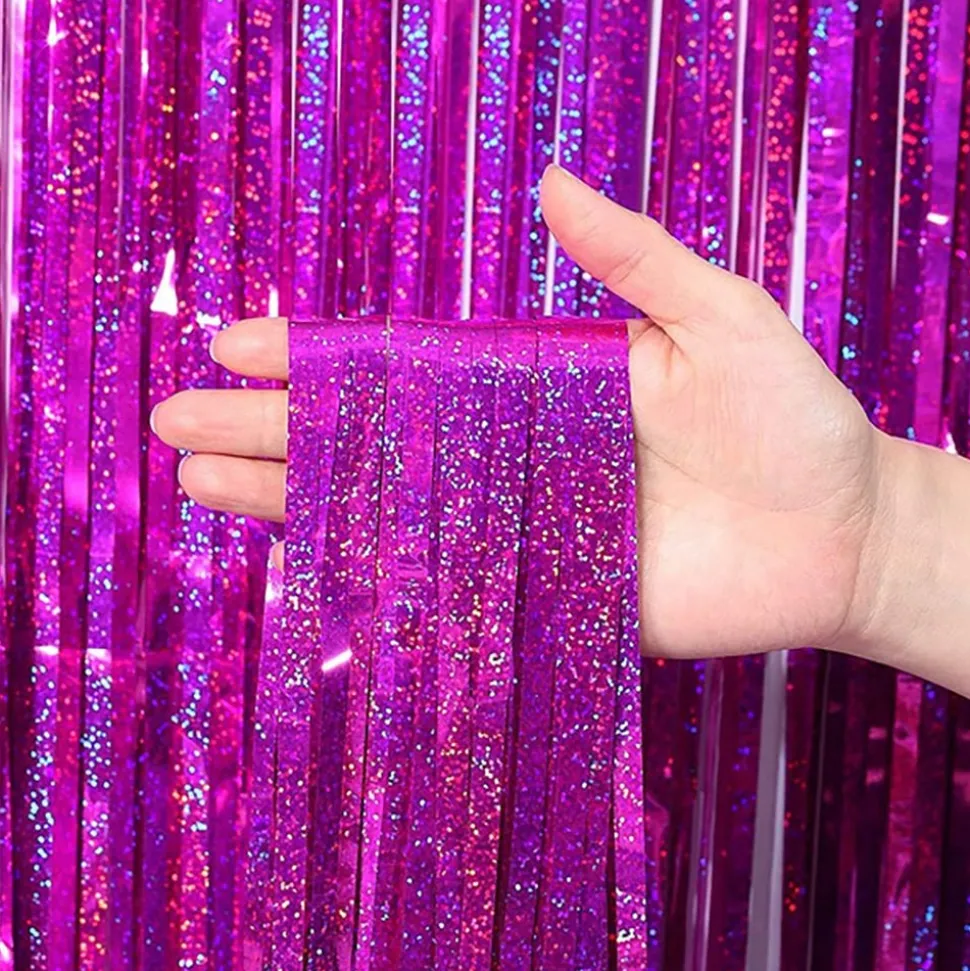 Glitterdraperi Holografiskt