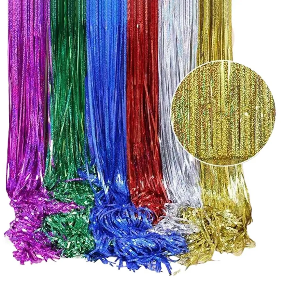 Glitterdraperi Holografiskt