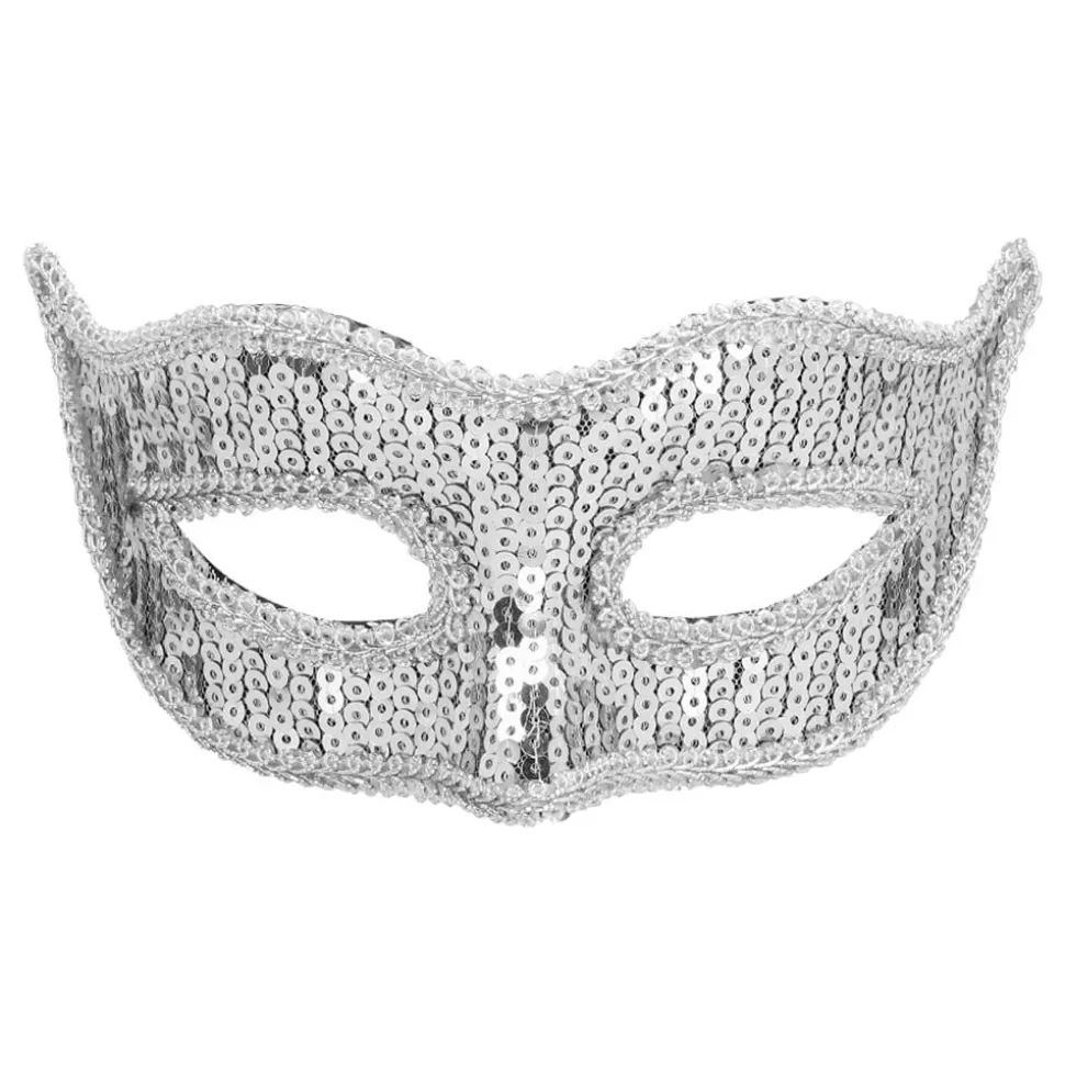 Ögonmask Paljett Venice Silver