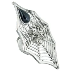 Gotisk Ring i Metall Spindel