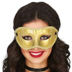 Guldfärgad Ögonmask Glitter