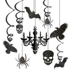 Halloween Hängande Dekorationer Glittriga
