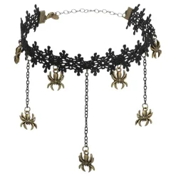 Halsband Choker med Spindlar