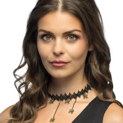 Halsband Choker med Spindlar