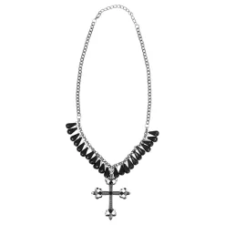 Halsband med Kors och Pärlor