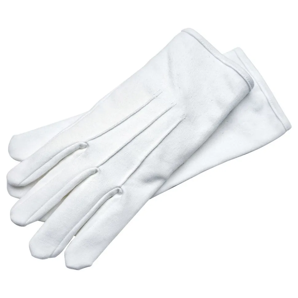 Handskar Vita Ribbade Deluxe