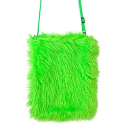 Handväska Fluffig Neon Grön