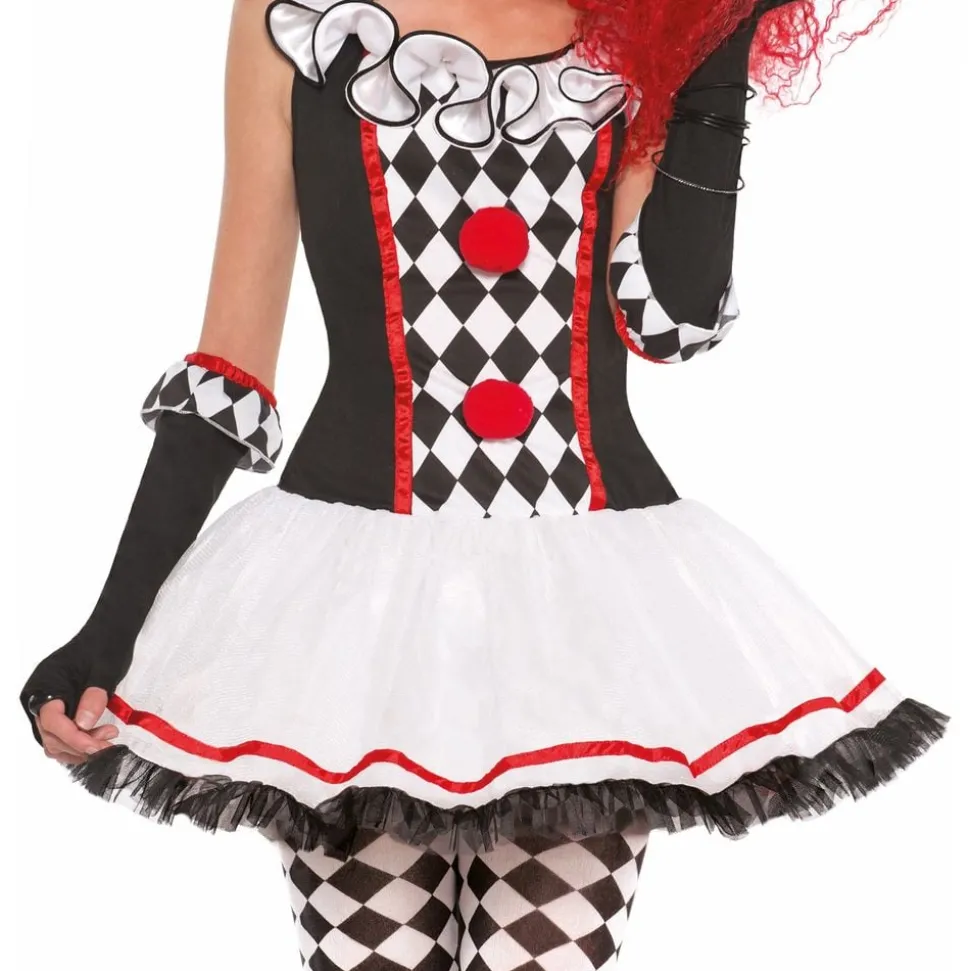 Harlequin Clown Barn Maskeraddräkt