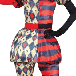 Harlequin Gycklare Dam Maskeraddräkt