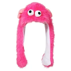 Hatt Fluffigt Monster Rosa