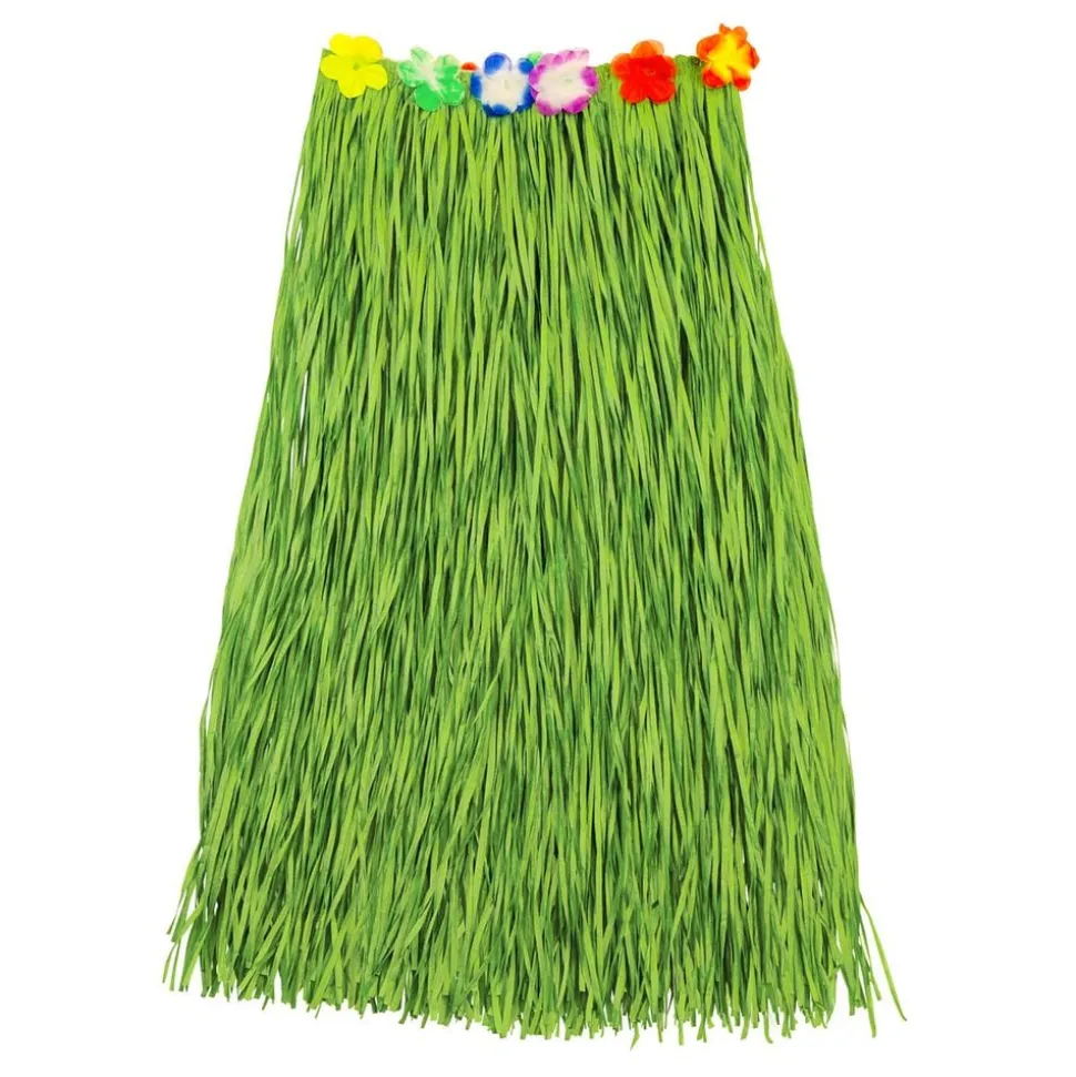 Hawaiikjol med Blommor Grön